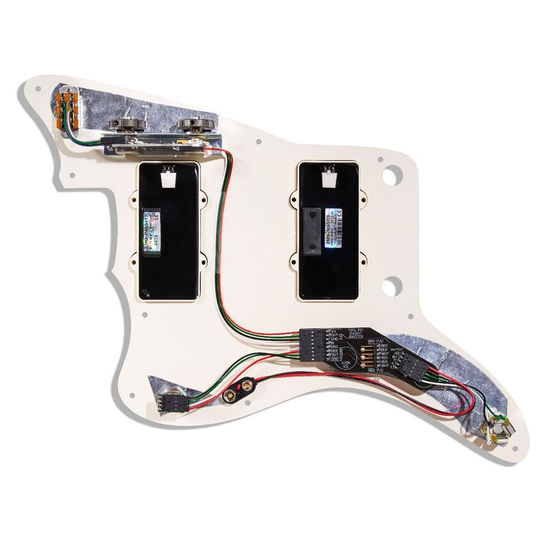 Emg JMASTER SYSTEM IVORY JMASTER Pickguard System, Ivory