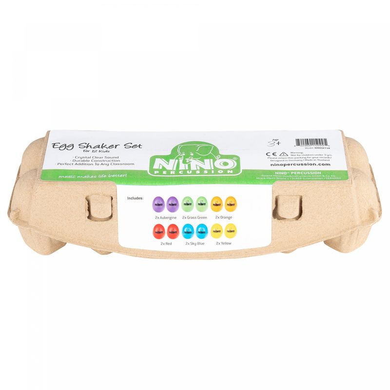 Nino NINOSET18 Egg Shaker Set, 12 pcs