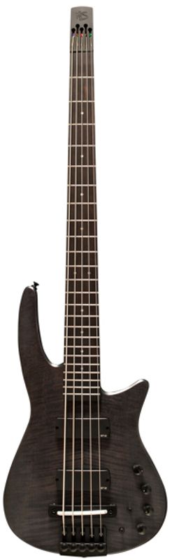 NS Design CR5-BG-CHS NS 5-str. Elbas Headless Fretted - Charcoal Stained