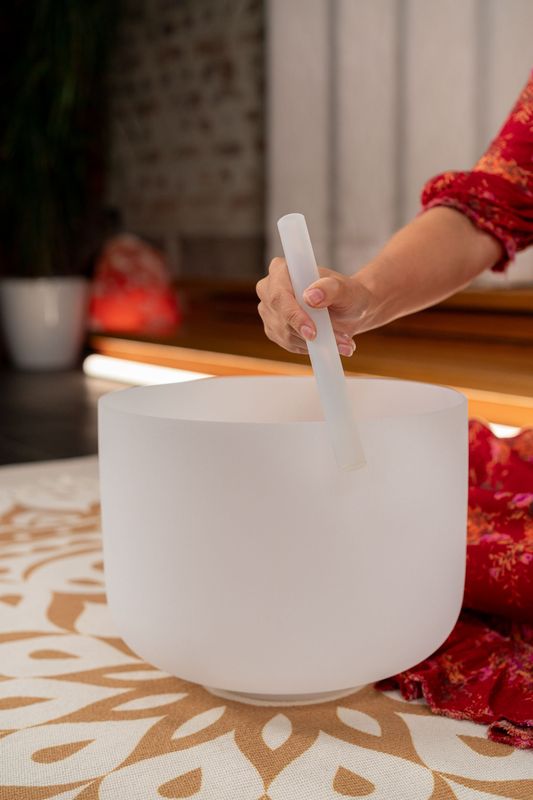 Meinl CSBM12C4 Crystal Singing Bowl 12, 440Hz, Root Chakra C4