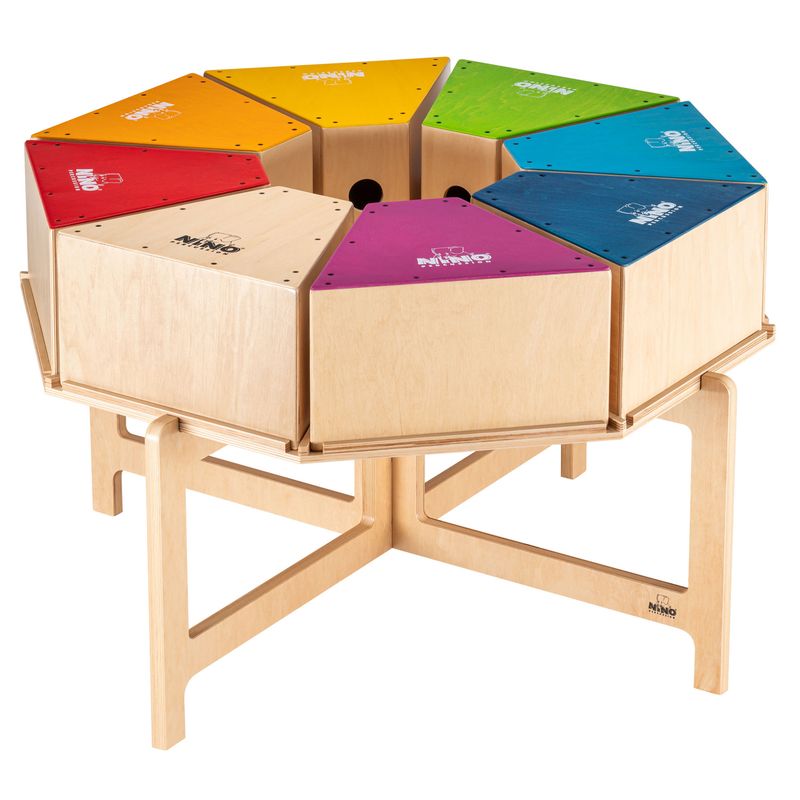 Nino NINOSET954-2 Deluxe Classroom Cajon Group Rhythm Set, 19 pcs.