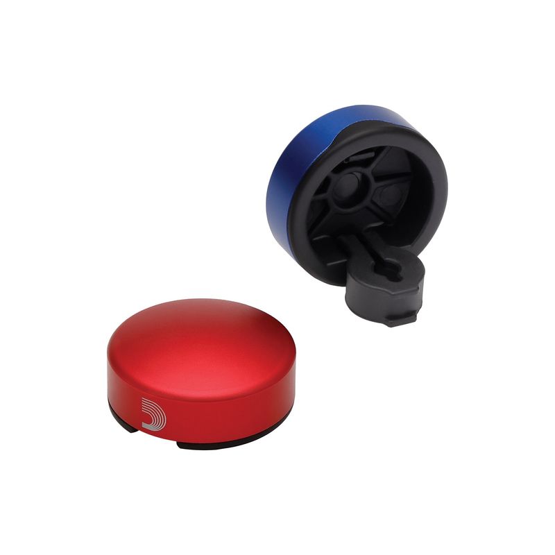 D'Addario PW-FST-02BURD Footswitch topper, 2-pack, 1/Blue,1/Red