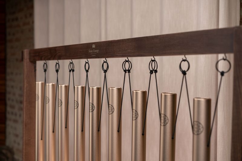 Meinl SBTSETSOL Sound Bath Tube Chimes Solfeggio Set, 9 Pcs.