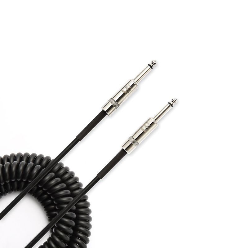 D'Addario PW-CDG-30BK Instrumentkabel Custom Coiled 9m Black
