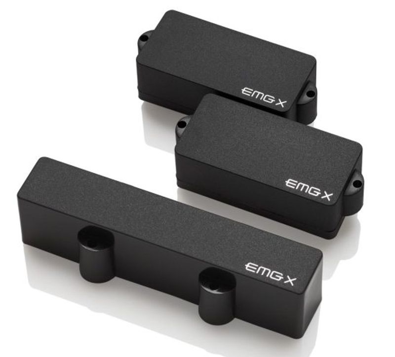 Emg PJX-SET-BK Pickup Set P+J-Bass aktiv Black