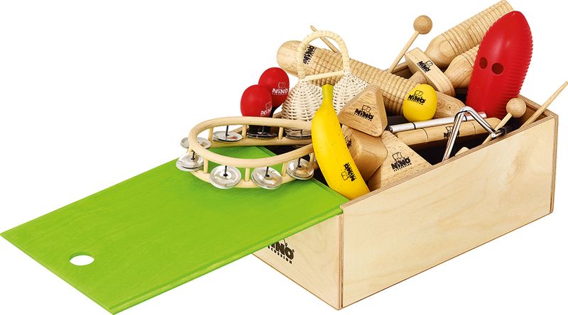 Nino NINOSET515-WB Hand Percussion-set. 15 delar med box