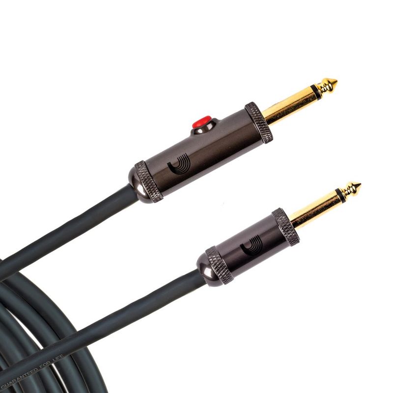 D'Addario PW-AGL-15 PW Instrumentkabel Custom 4,5m. med switch