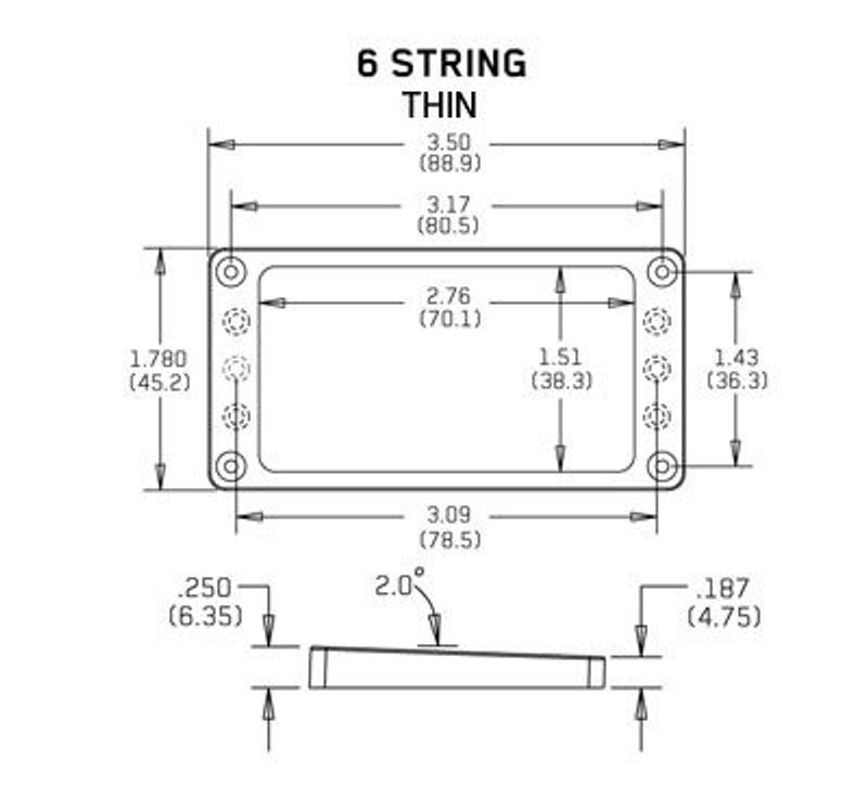 Emg 5169.00 Mounting-ring Tapered 6 Thin, Black