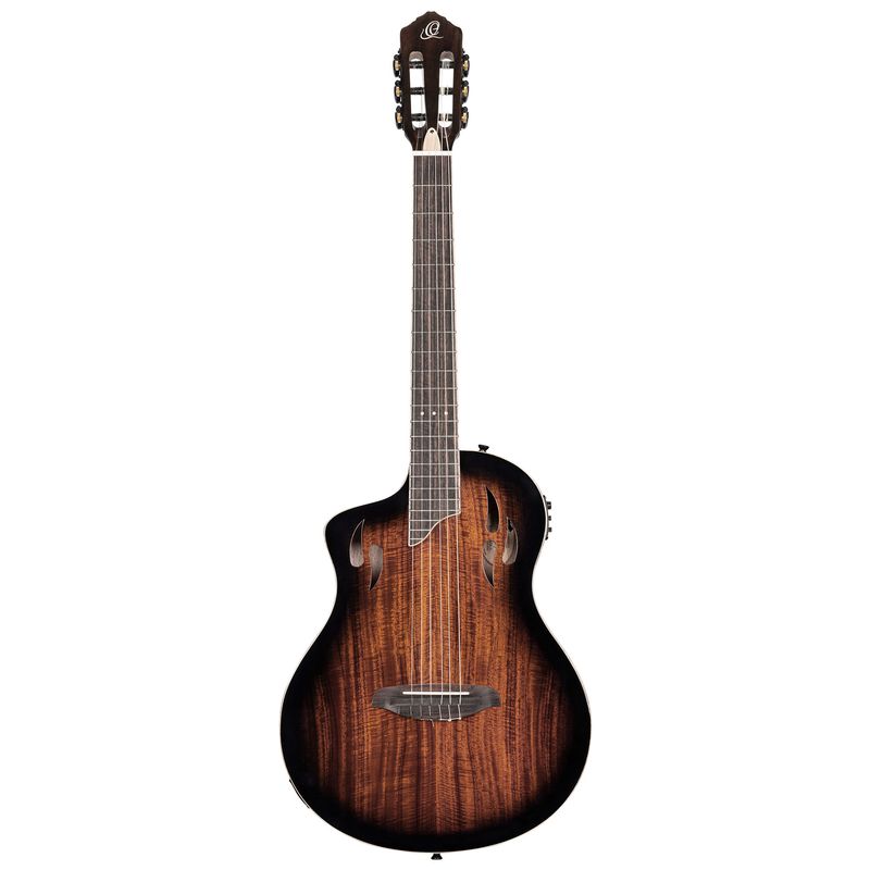 Ortega RTPDLX-ACA-L Nylonstr. gitar med mik, Thin, Slim neck, Left