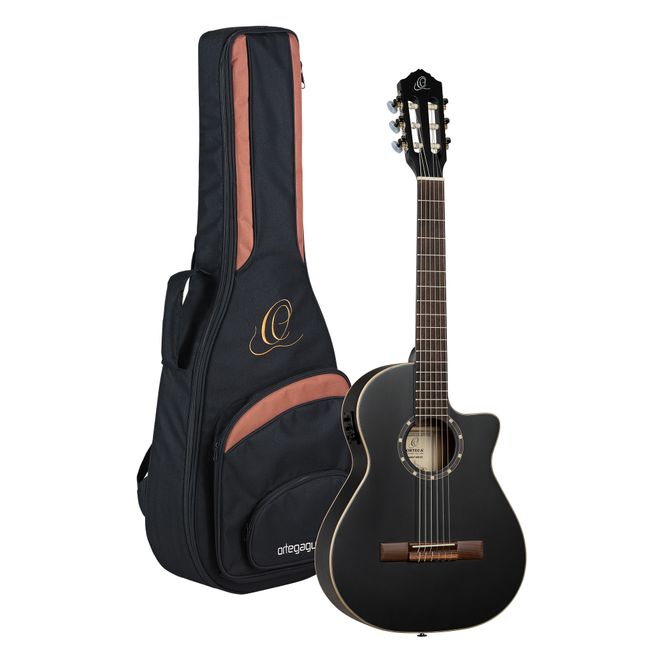 Hovedbilde Ortega RCE125SBK-3/4 Klassisk gitar 4/4 Size, med ...