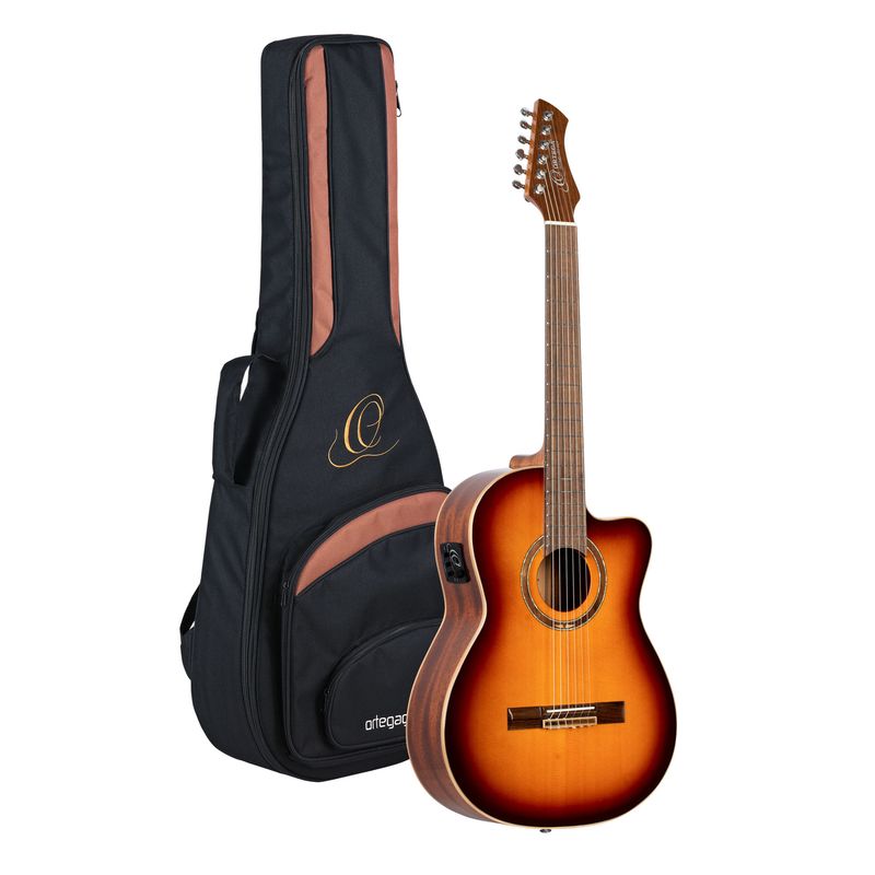 Ortega RCE238SN-FT Klassisk gitar 4/4 Size, med mik, Slim neck