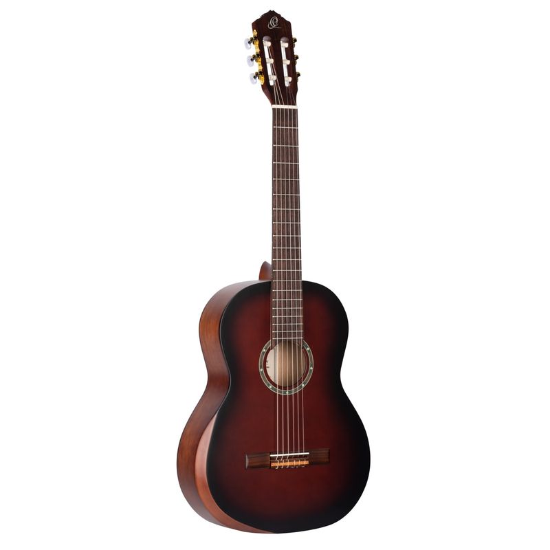 Ortega R55DLX-BFT Klassisk gitar 4/4 Size, Family Pro, w/Armrest, Bourbon