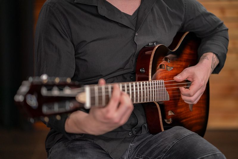 Ortega RTPDLX-ACA-L Nylonstr. gitar med mik, Thin, Slim neck, Left