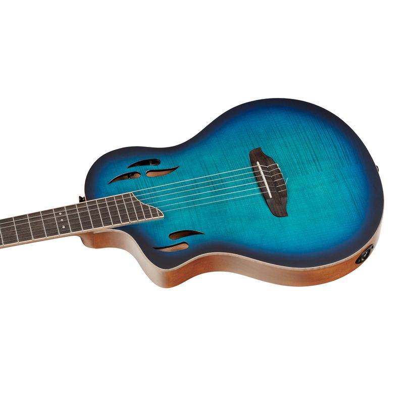Ortega RTPDLX-FMA-L Nylonstr. gitar med mik, Thin, Slim neck, Left