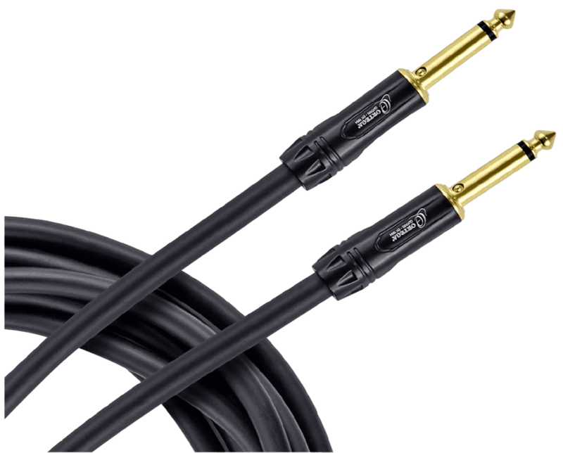 Ortega OTCIS-20 Instrument cable 20 ft, Straight/Straight Mute plugs, Tour Series