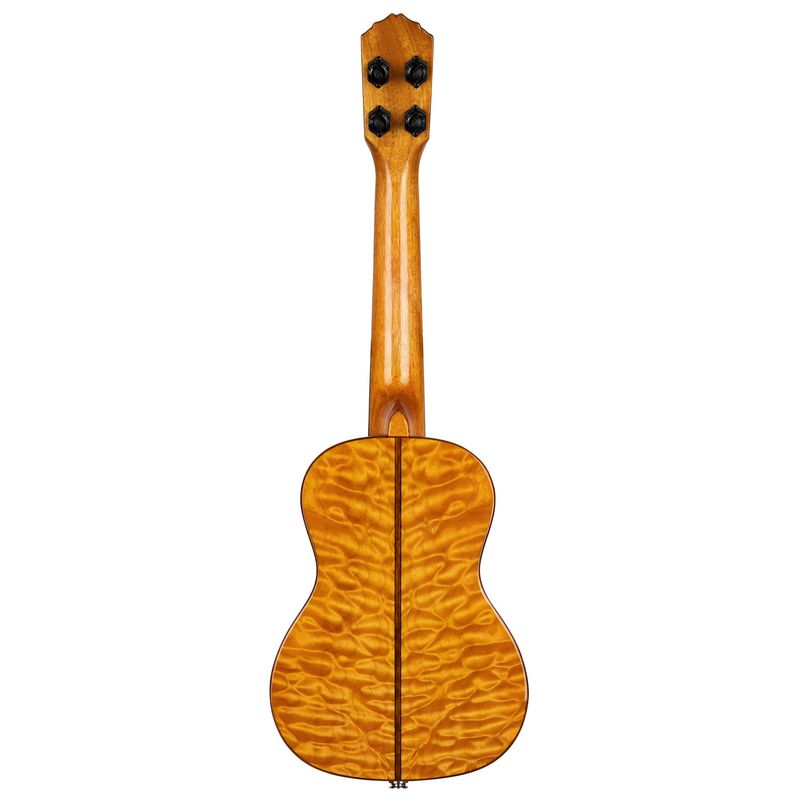 Ortega RUET-QMA Concert ukulele m.mik, o gigbag, Elite, Quilted Maple