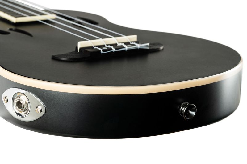 Ortega RTPS-U-SBK-L Tenor ukulele med mik, Tourplayer, Left