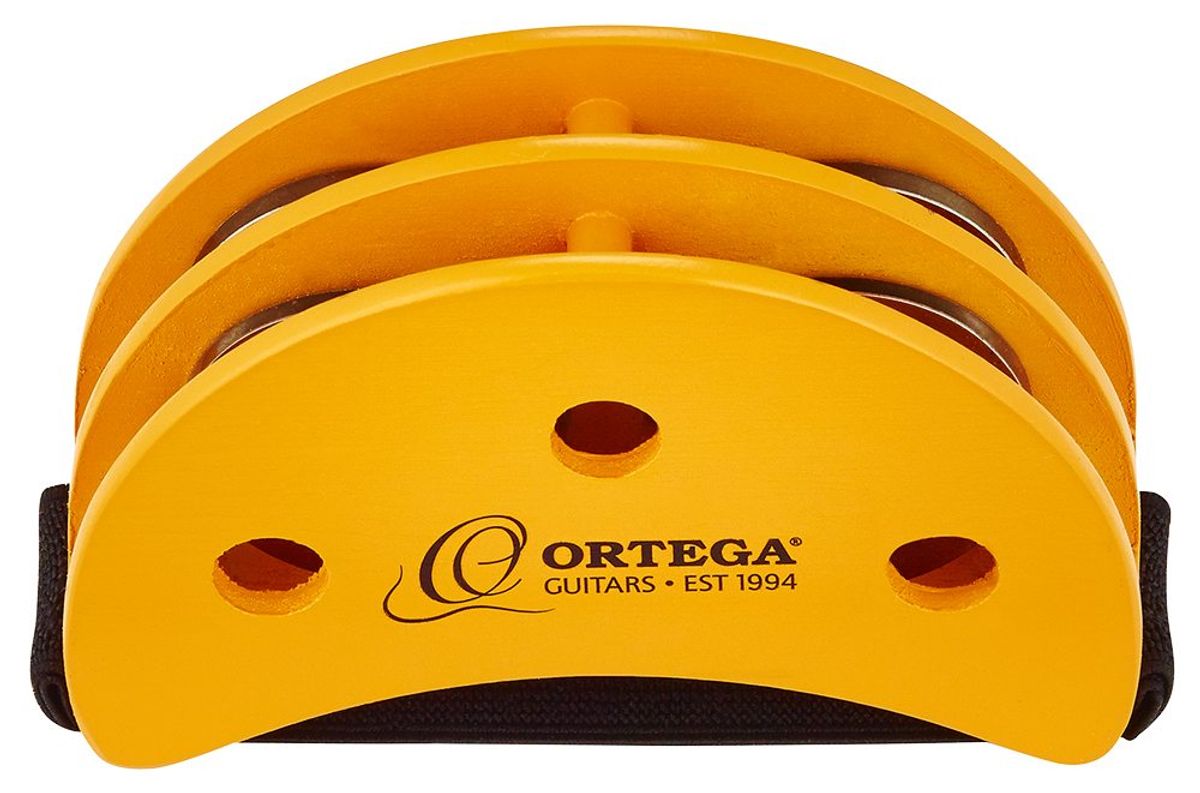 Ortega OGFT Guitarist Foot Tambourine, Orange