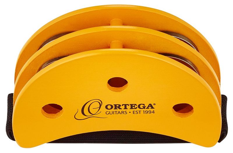 Ortega OGFT Guitarist Foot Tambourine, Orange