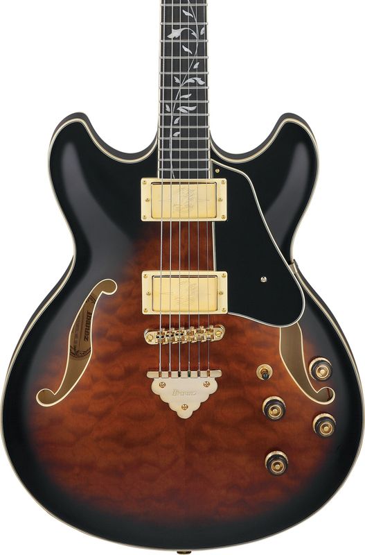 Ibanez AS93QMSP-DBS Elgitar gitar, Artcore Expressionist