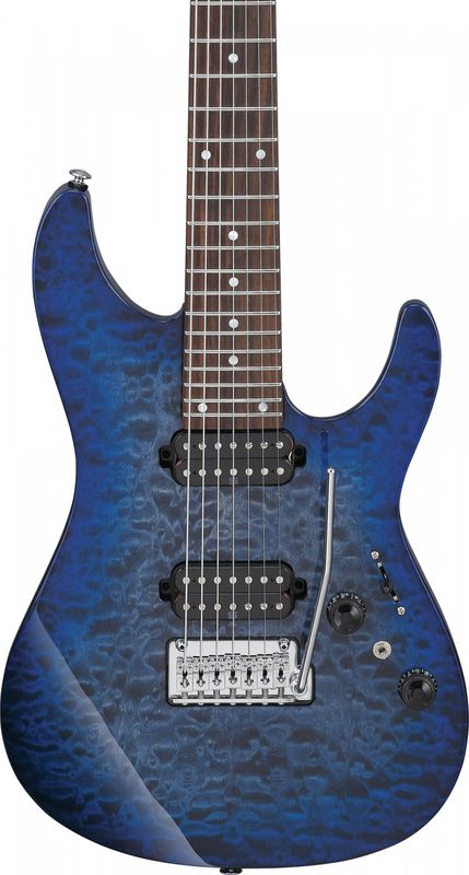 Ibanez AZ427P2QM-TUB Elgitar med gigbag, Premium AZ 7-str.