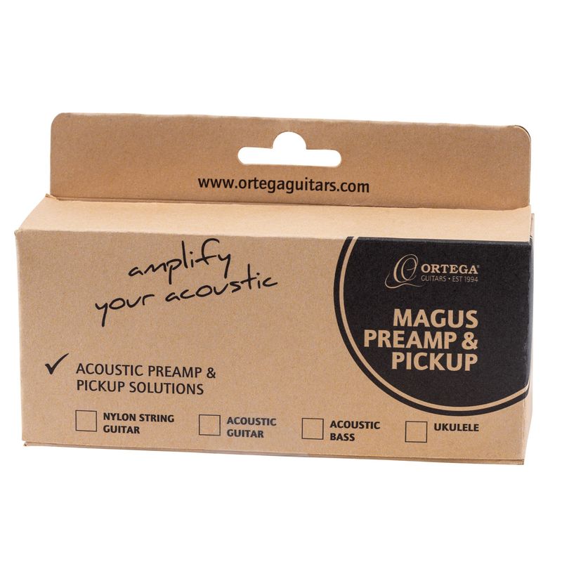 Ortega MAGUSFLY/U Ukulele Soundhole preamp system, Rechargeable