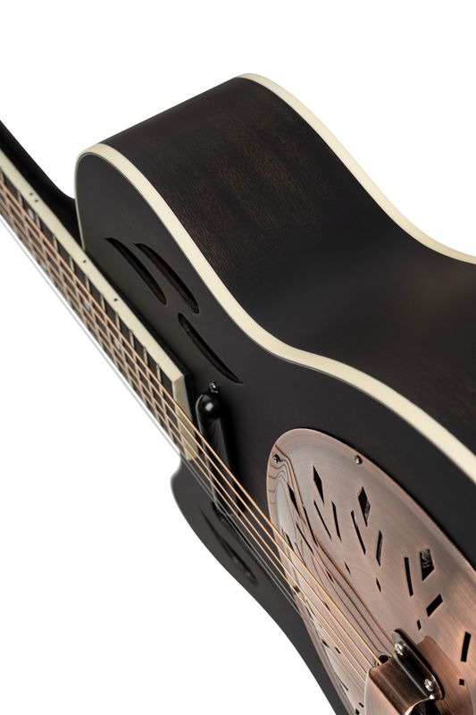 Ortega RRG40CE-DBK-L Resonator gitar Left Americana Series, Cutaway, Satin Black