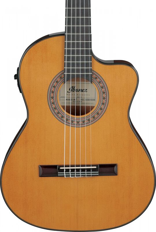 Ibanez GA5TCE3Q-AM Klassisk gitar 3/4 med mik, cutaway