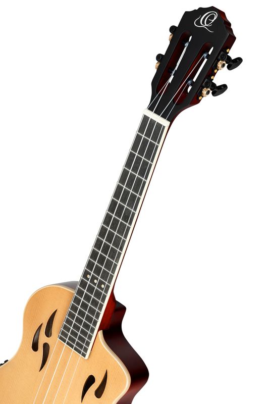 Ortega RTPS-U-NAT Tenor ukulele med mik, Tourplayer