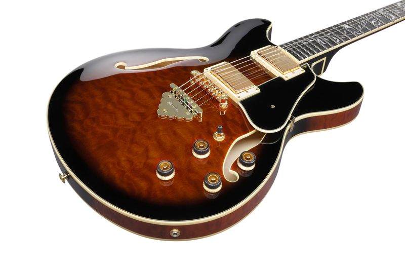 Ibanez AS93QMSP-DBS Elgitar gitar, Artcore Expressionist