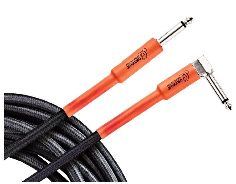Ortega OECI-5 Instrument cable 5 ft, Angled/Straight plugs