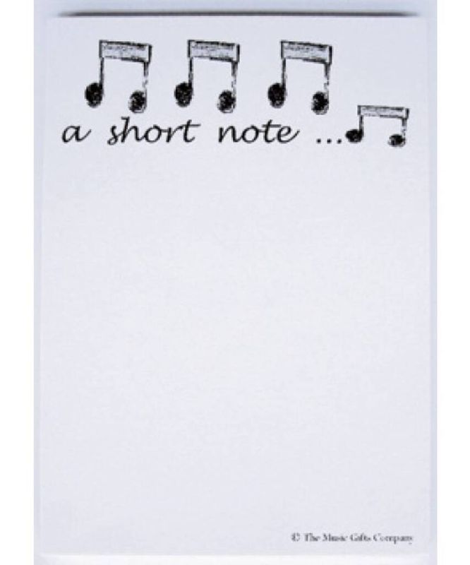 A Short Note Notepad