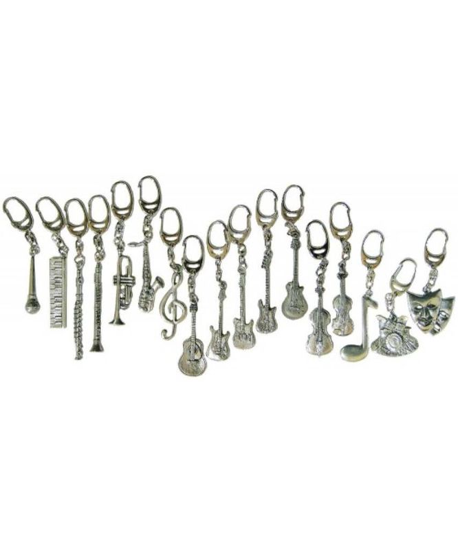 Pewter Keyring Electric Guitar (G Style)