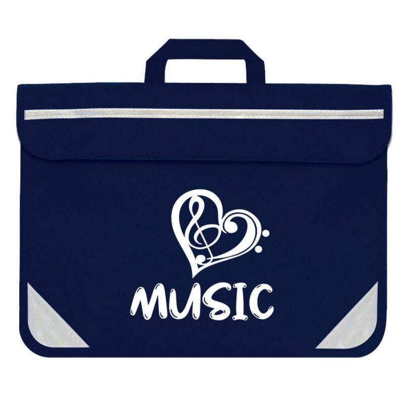 Duo Music Bag - Heart (Navy)