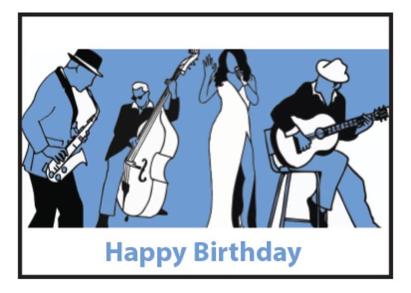 Blues Happy Birthday Card