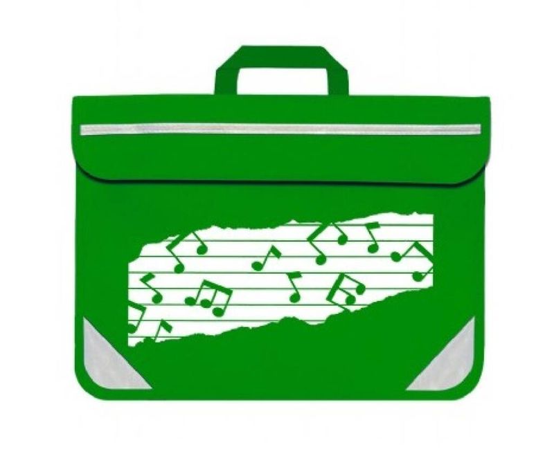 Mapac: Music Bag Duo Music Notes (Emerald Green)