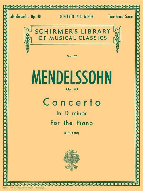 Hovedbilde Felix Mendelssohn Bartholdy - Concerto No. 2 in D ...