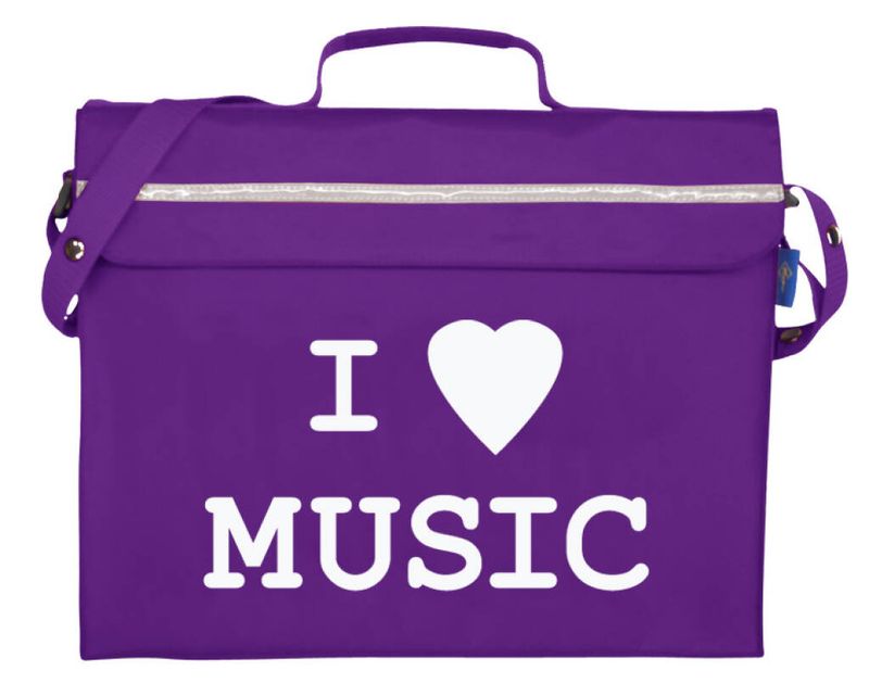 Primo Music Bag - I Love Music (Purple)