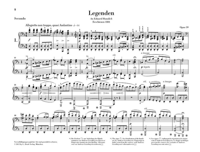 Antonín Dvořák - Legends Op. 59
