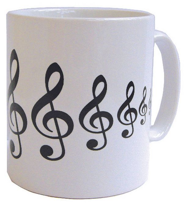 Hovedbilde Treble Clefs Earthenware Mug