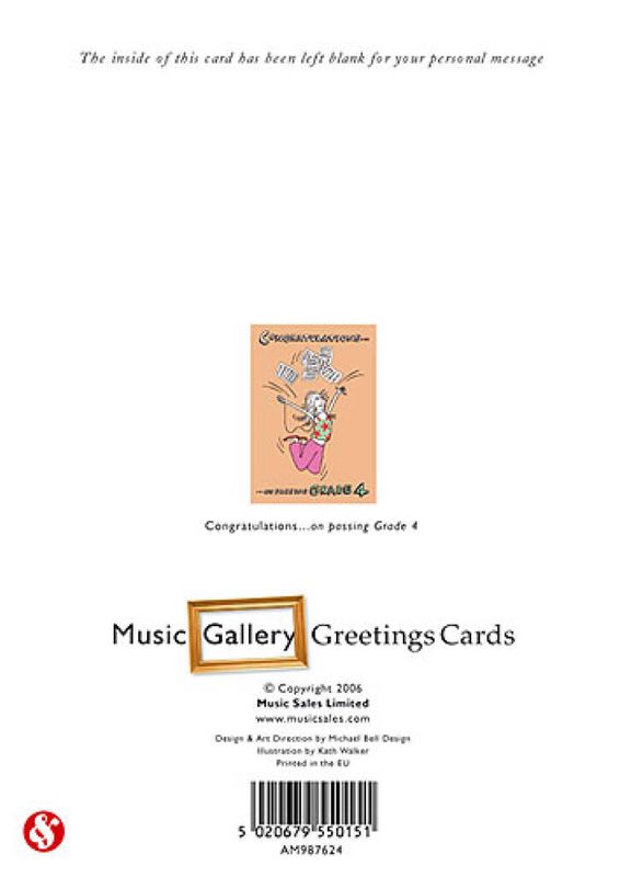 Music Gallery: Congratulations Card-Grade 4 (Girl)