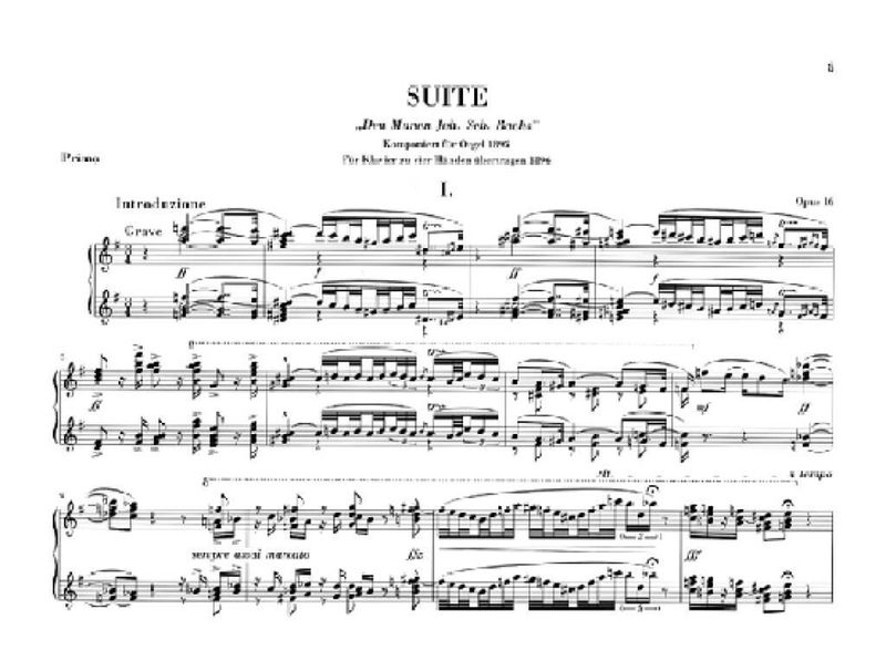 Max Reger - Suite e-moll Opus 16 ( Orgel )