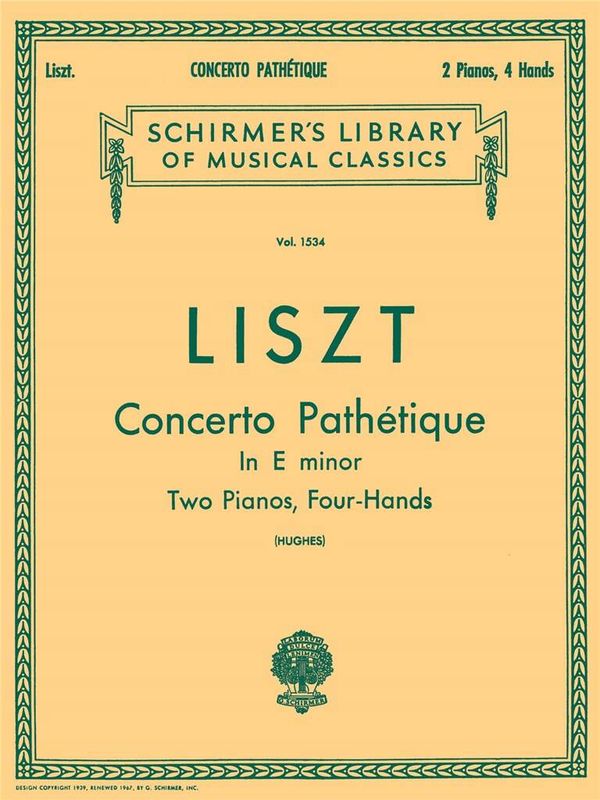 Franz Liszt - Concerto Path?tique in E Minor (2-Piano Score)