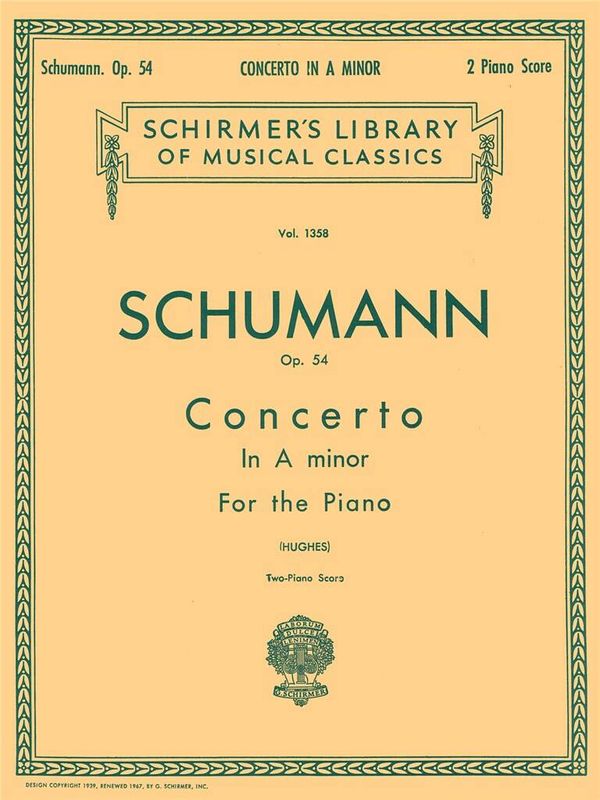 Robert Schumann - Concerto in A Minor, Op. 54 (2-piano score)