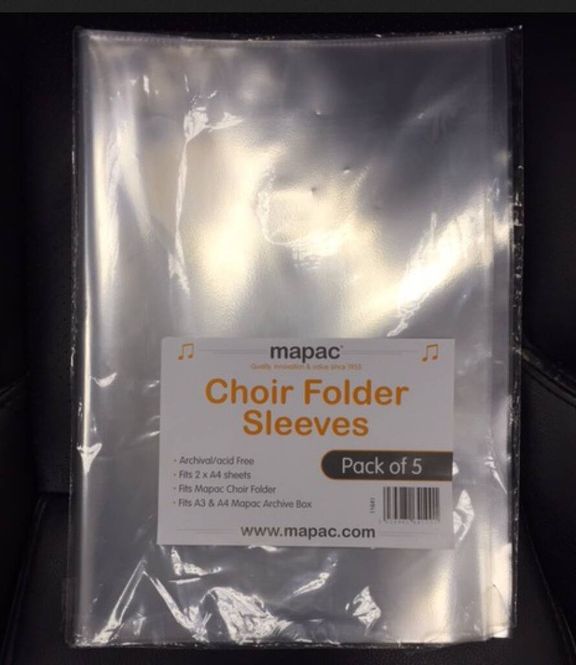 Hovedbilde Choir Folder Sleeves For Single Sheets (Pack Of ...