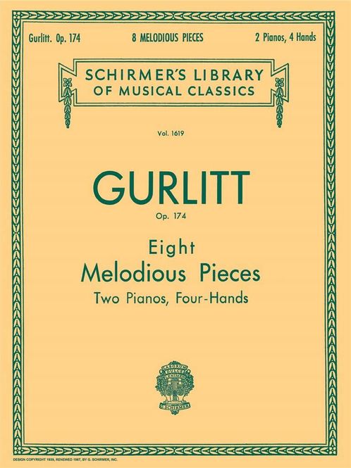 Hovedbilde Cornelius Gurlitt - 8 Melodious Pieces, Op. 174