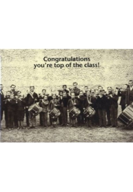 Hovedbilde Congratulations Youre Top of Class Greetings Card