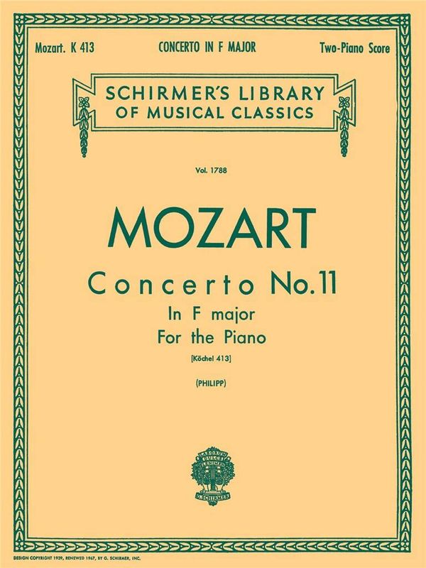 Wolfgang Amadeus Mozart - Concerto No. 11 in F, K.413