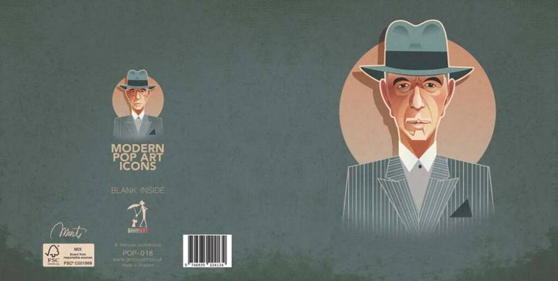 Pop Art Icons Leonard Cohen Card