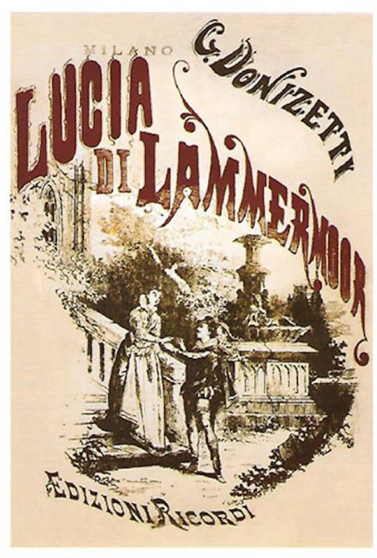 Postcard Lucia di Lammermoor